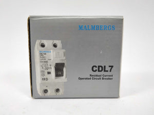 MALMBERGS CDL7-63 Residual Current Operated circuit breaker