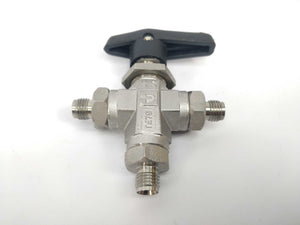 Parker 4A-B6XJ2-SSP Three Way Ball Valve, only used for water, like new.