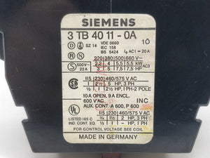 Siemens 3TB4011-0A Relay