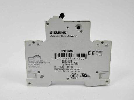 Siemens 5ST3010 5ST301.AS Auxiliary circuit switch