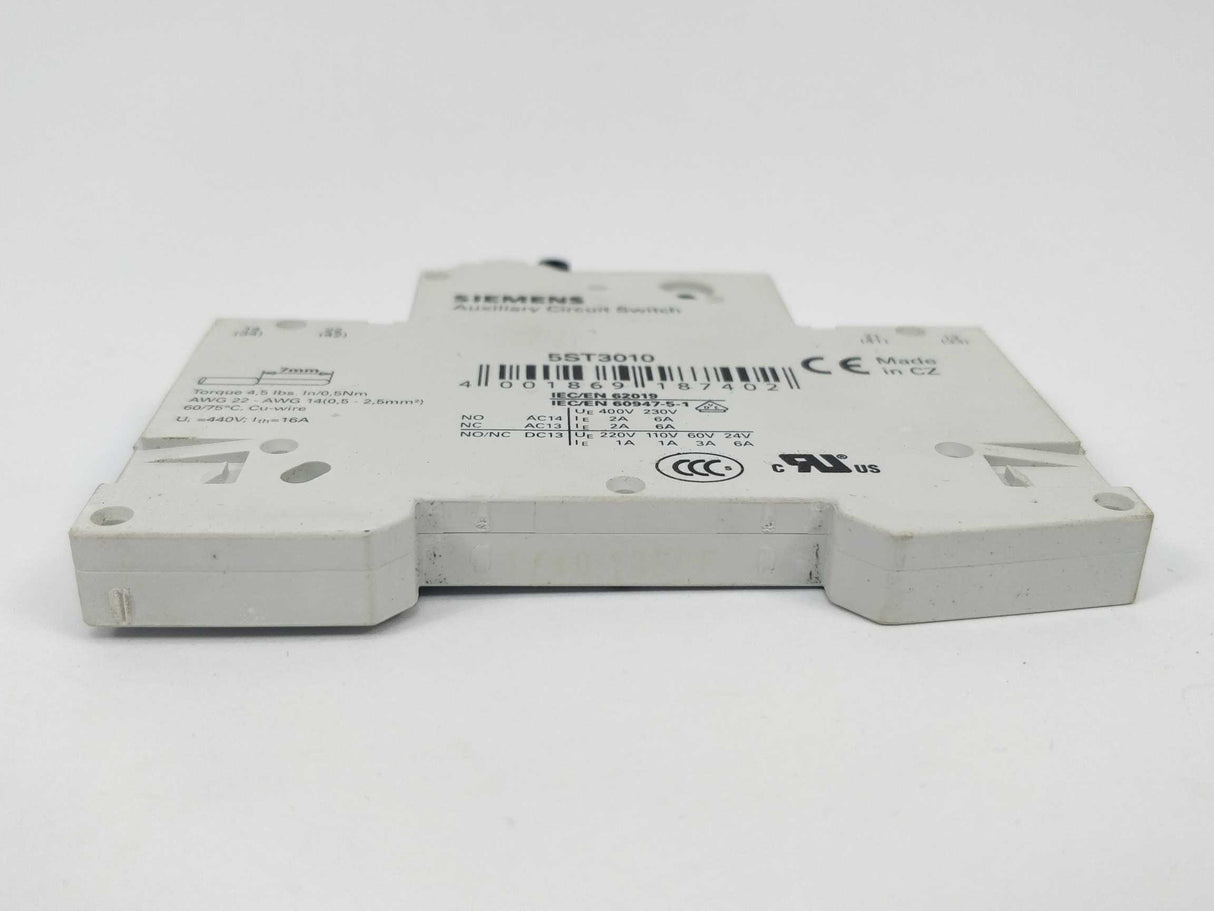 Siemens 5ST3010 5ST301.AS Auxiliary circuit switch