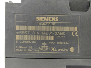 Siemens 6ES7314-1AE01-0AB0 SIMATIC S7-300, CPU