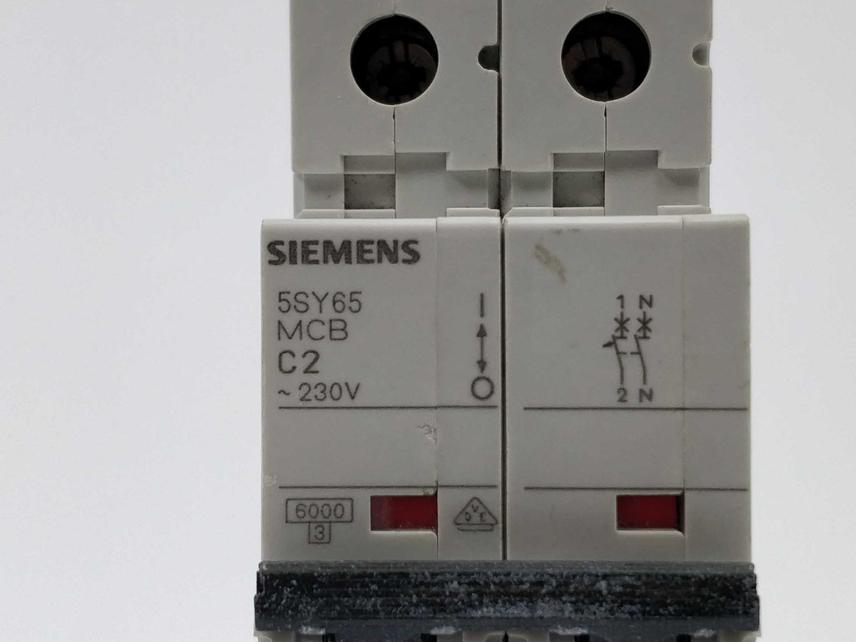 Siemens 5SY6502-7 Miniature circuit breaker C2 230V