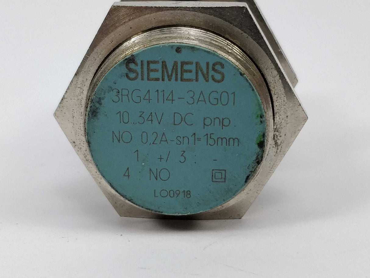 Siemens 3RG4114-3AG01 SIMATIC PXI340 INDUCTIVE SENSOR M30