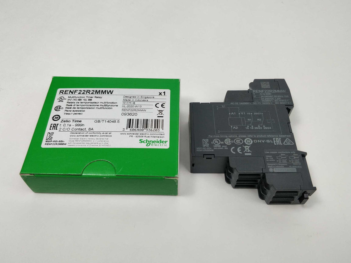 Schneider Electric RENF22R2MMW Multifunction Timer Relay, NFC