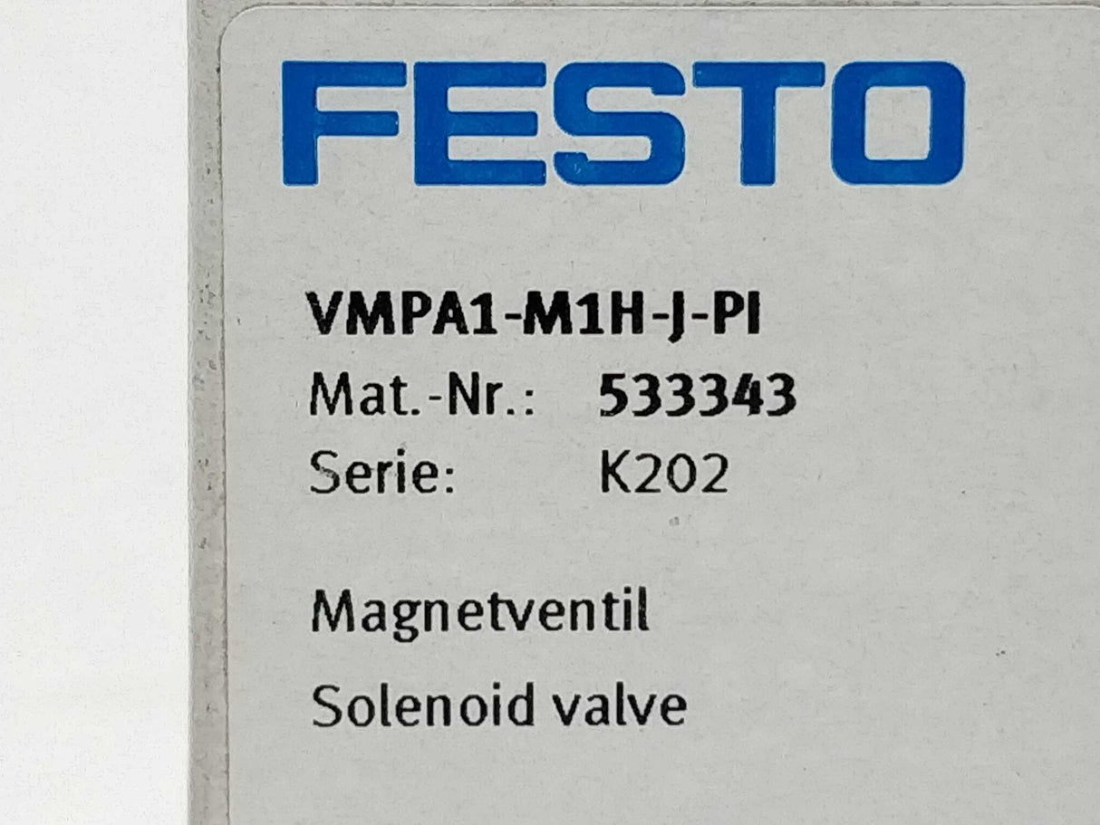 Festo 533343 VMPA1-M1H-J-PI Solenoid valve