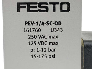 Festo 161760 PEV-1/4-SC-OD Pressure switch