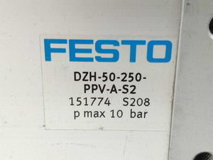 Festo 151774 DZH-50-250-PPV-A-S2 Flat cylinder pmax: 10bar