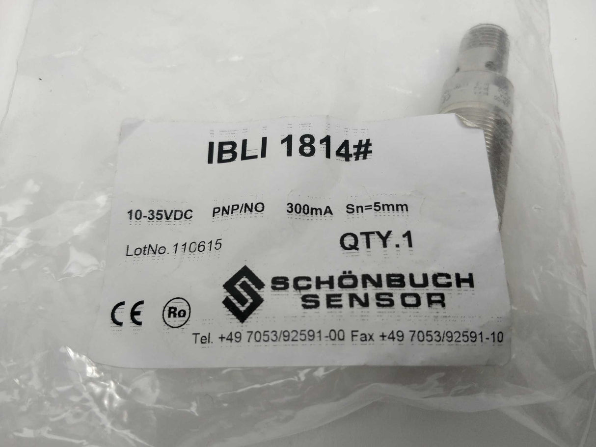 Schönbuch Sensor IBLI1814 Inductive Proximity Sensors