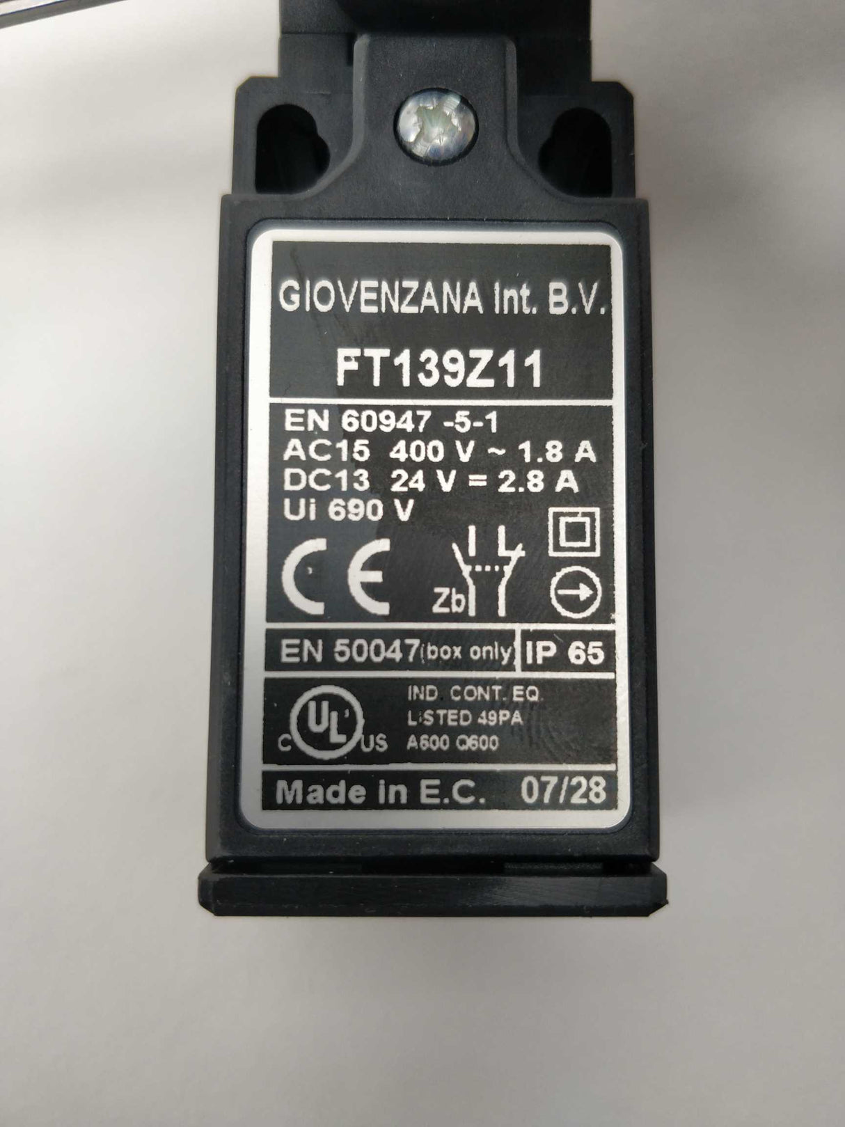 Giovenzana FT139Z11 Limit switches