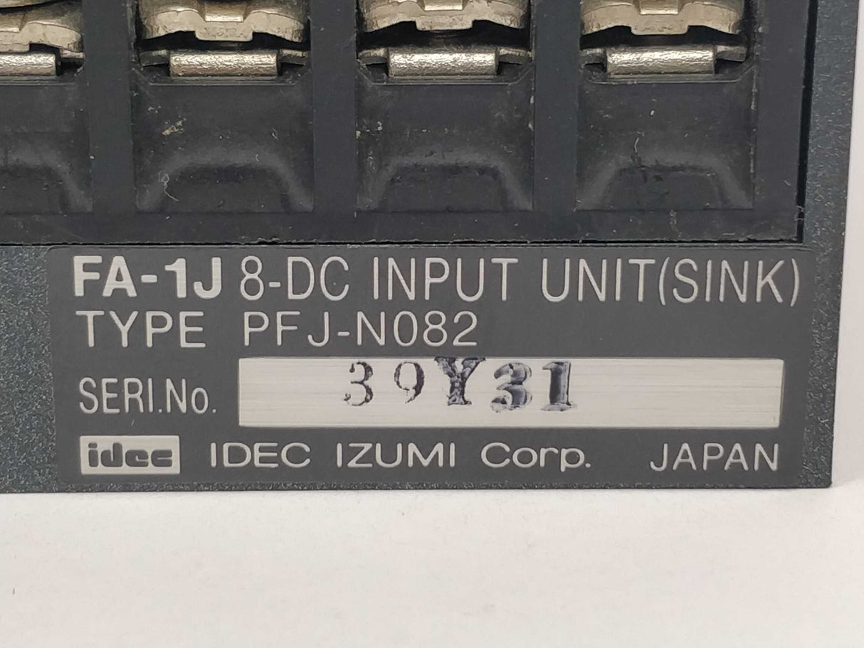 Idec PFJ-N082 FA-1J 8-DC Input Unit(SINK)