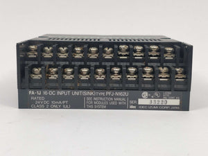 Idec PFJ-N162U FA-1J 16-DC Input Unit(SINK)