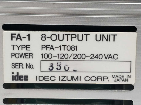 Idec PFA-1T081 FA-1 8-Output Unit