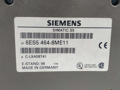 Siemens 6ES5464-8ME11 Simatic S5 Analog input