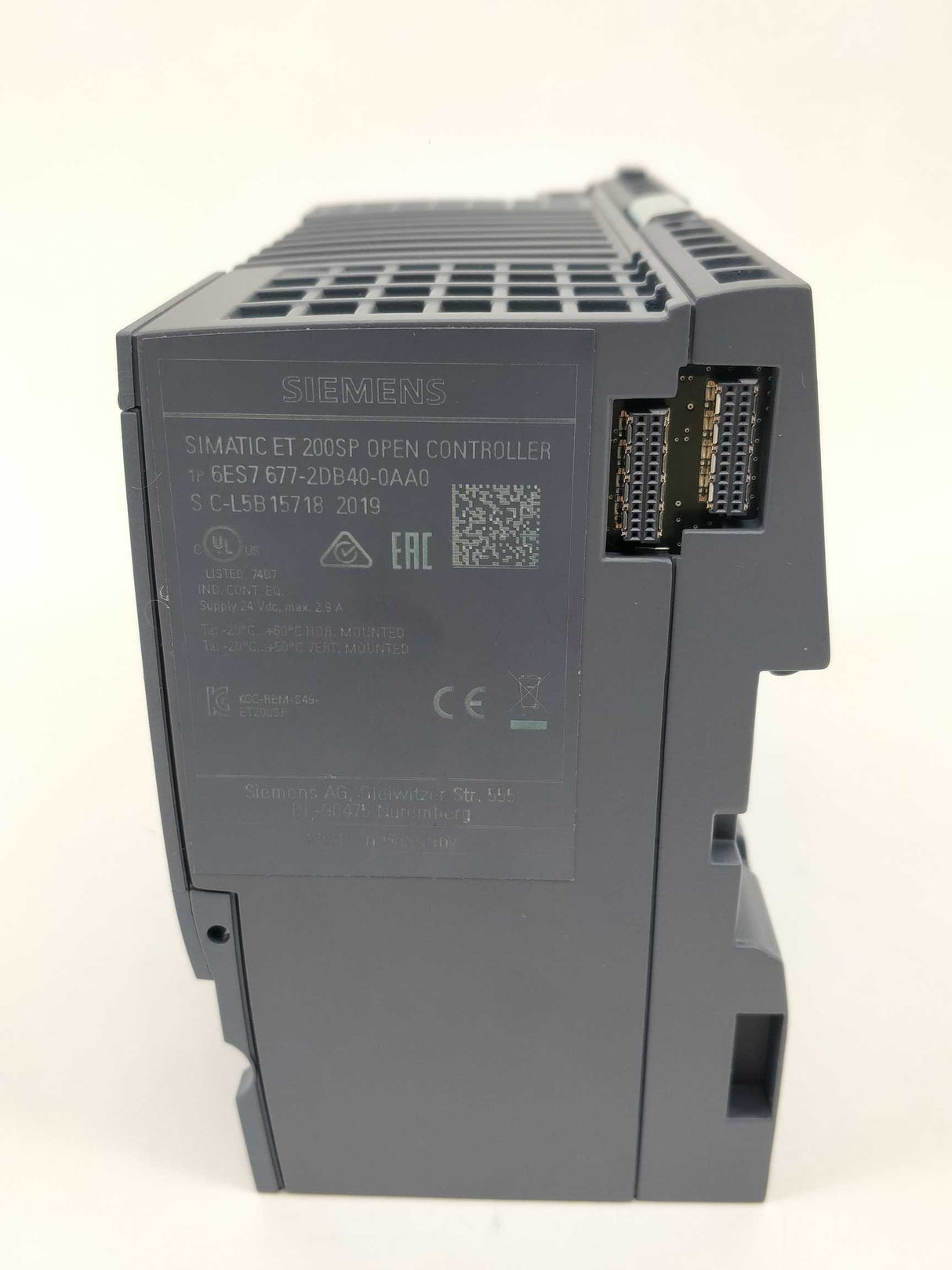 Siemens 6ES7677-2DB40-0AA0 SIMATIC ET200SP Open Controller + 6ES7193-6AR00-0AA0