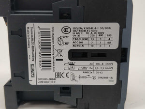 Siemens 3RT2015-2BB42 Power contactor