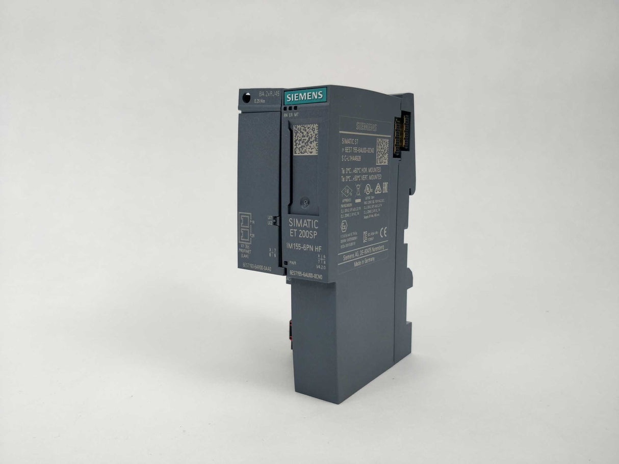 Siemens 6ES7155-6AU00-0CN0 IM155-6PN HF with 6ES7193-6AR00-0AA0