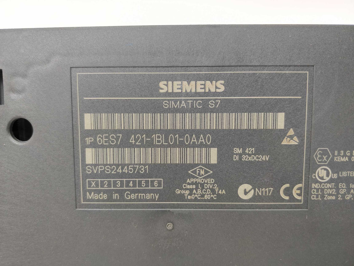 Siemens 6ES7421-1BL01-0AA0 SIMATIC S7-400 SM 421 Module