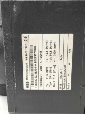 ABB 8C52309A0010 Servo Motor