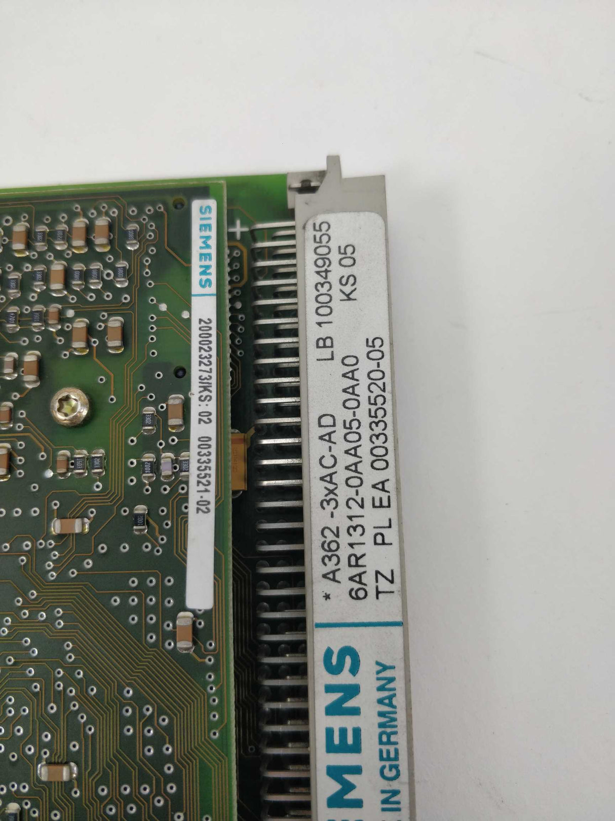 Siemens 6AR1312-0AA05-0AA0 00335520-05 A362 3xAC-AD 00335521-02