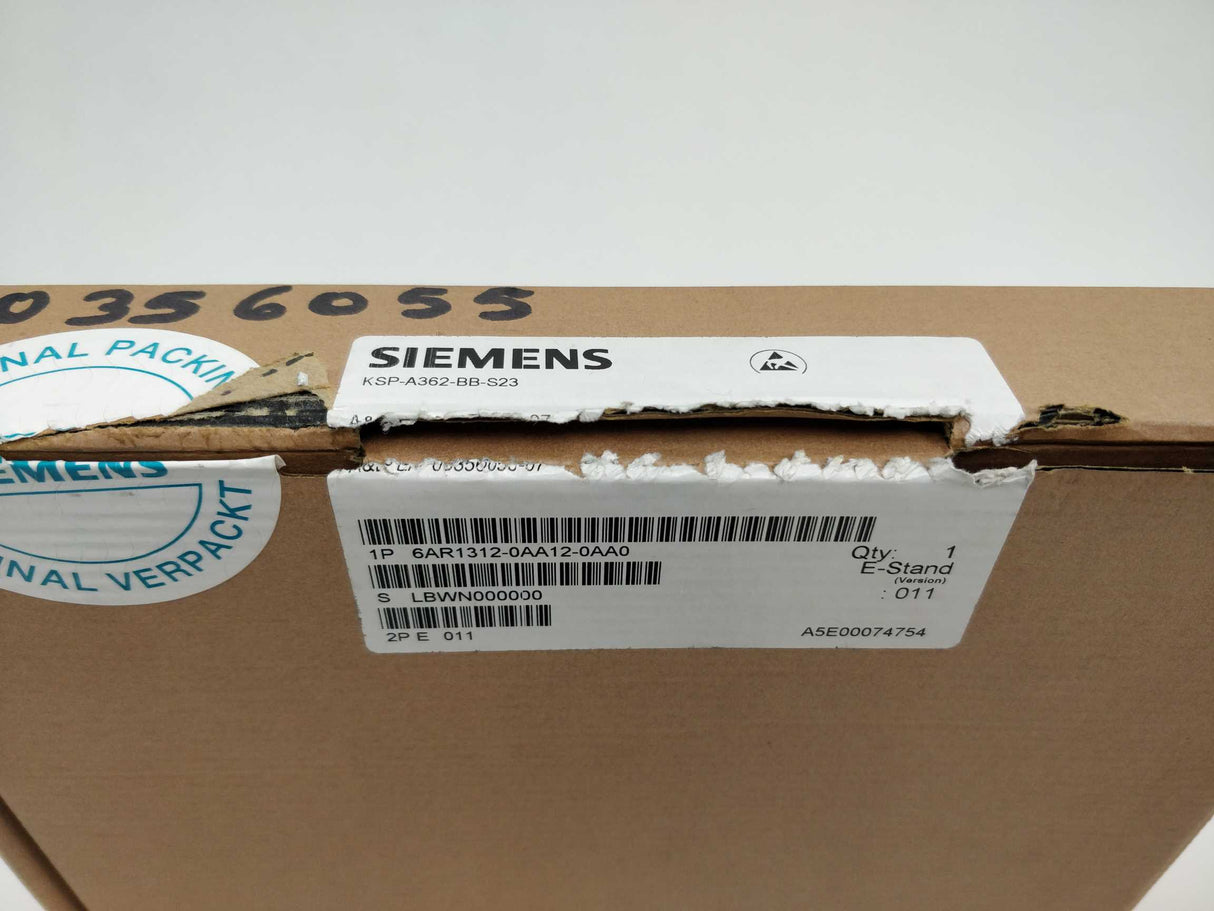 Siemens 6AR1312-0AA12-0AA0 00356055-07 KSP-A362-BB-S23