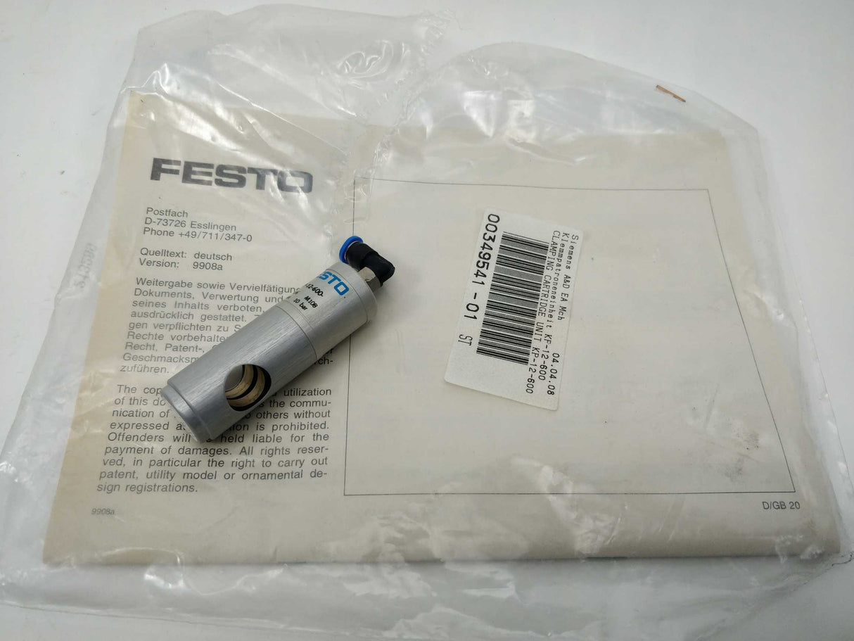 Festo 178456 KP-12-600 10BAR 00349541-01