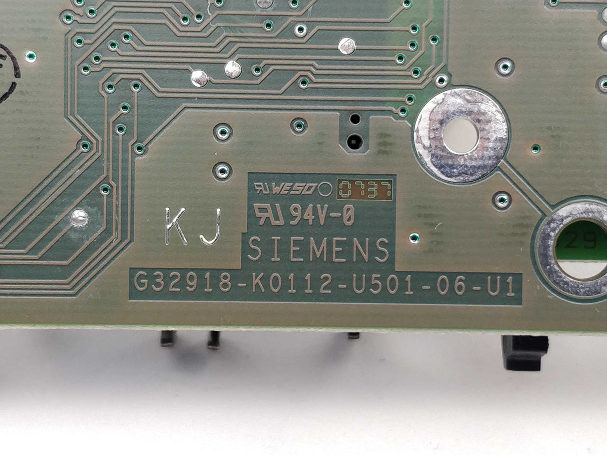 Siemens G32918-K0112-U501-06-U1 Circuit Board A2B00041806 / 00344489-02