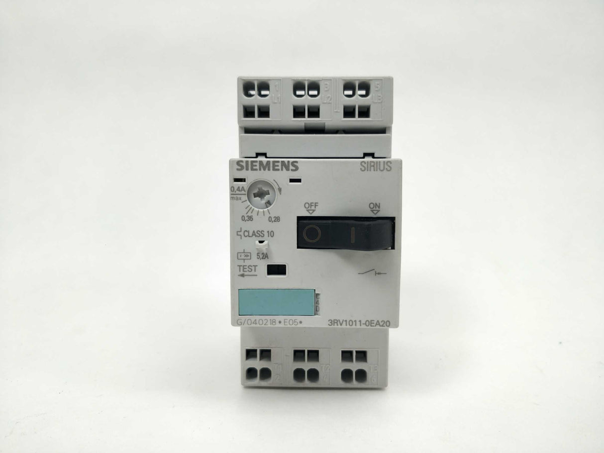 Siemens 3RV1011-0EA20 Circuit breaker 5,2A