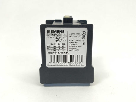 Siemens 3RH2911-2FA40 Auxiliary switch