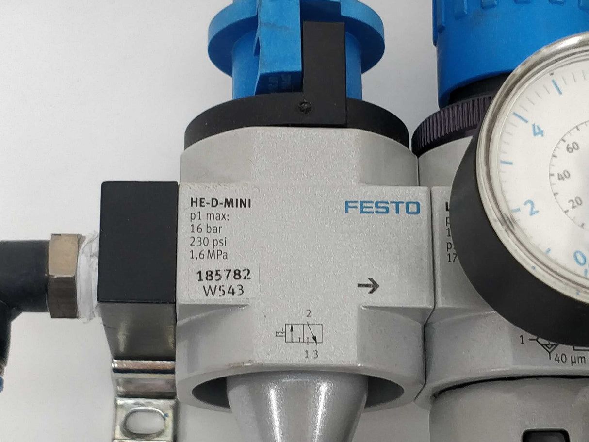 Festo 185782 LFR-1/4-D-MINI-KG-A Service Unit Combination