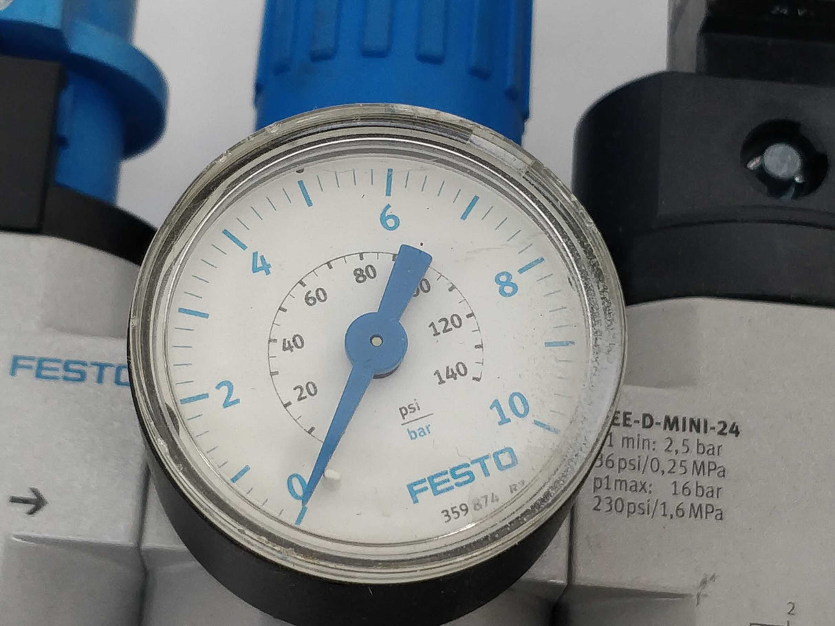 Festo 185782 LFR-1/4-D-MINI-KG-A Service Unit Combination