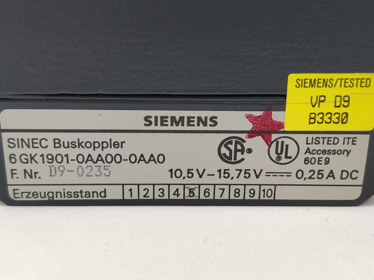 Siemens 6GK1901-0AA00-0AA0 Sinec buskoppler 6GK1100-0AB00 Sibuko paket 2