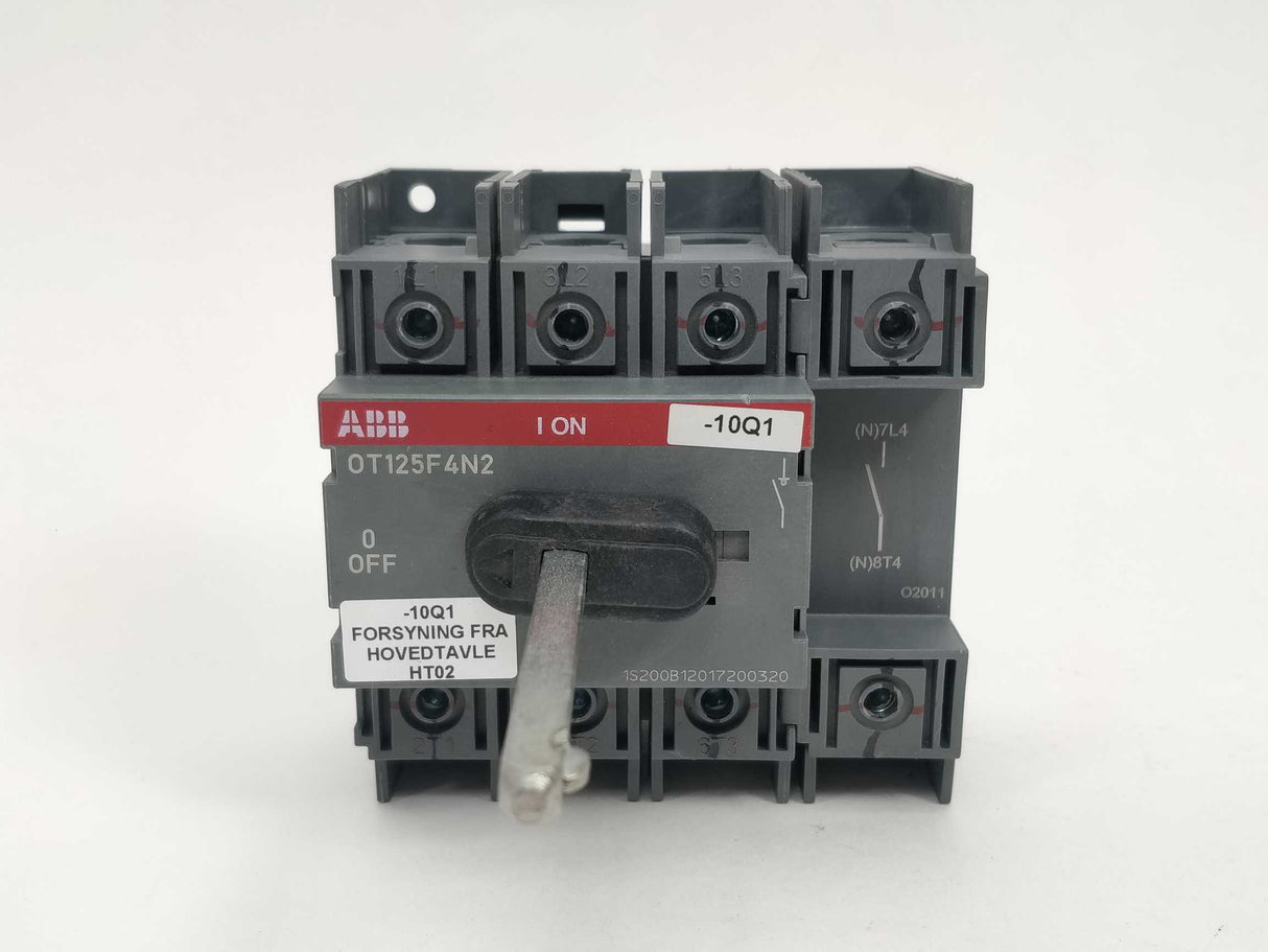 ABB OT125F4N2 4-pole switch disconnector