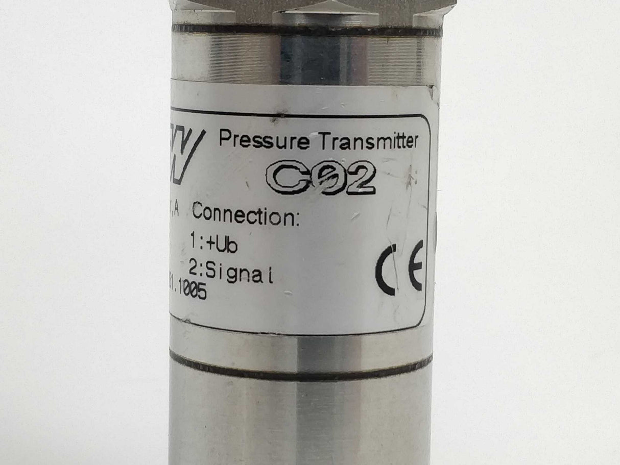 STW Pressure Transmitter. C02 Pressure Transmitter. Range 0-20 bar.