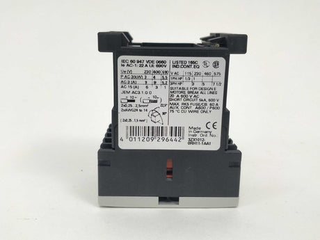 Siemens 3RT1016-2AB01 Power Contactor