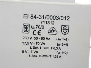 Vaillant 28-7438 711312 Transformer