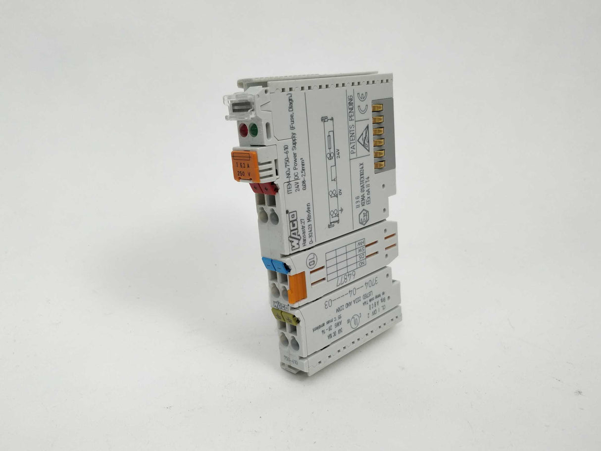 Wago 750-610 Supply Module 24 V DC / 230 V AC