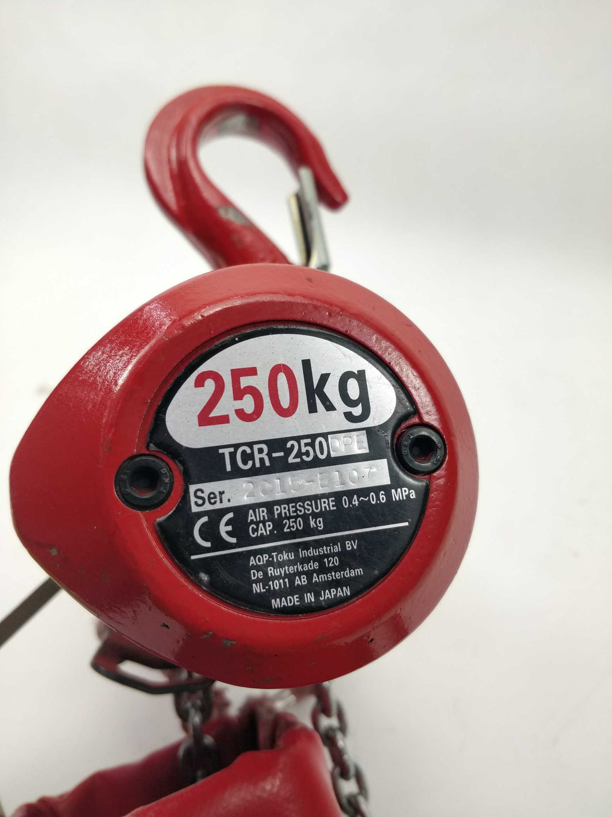 Rami Yokota BV TCR-250DPE Mini Air Chain Hoist