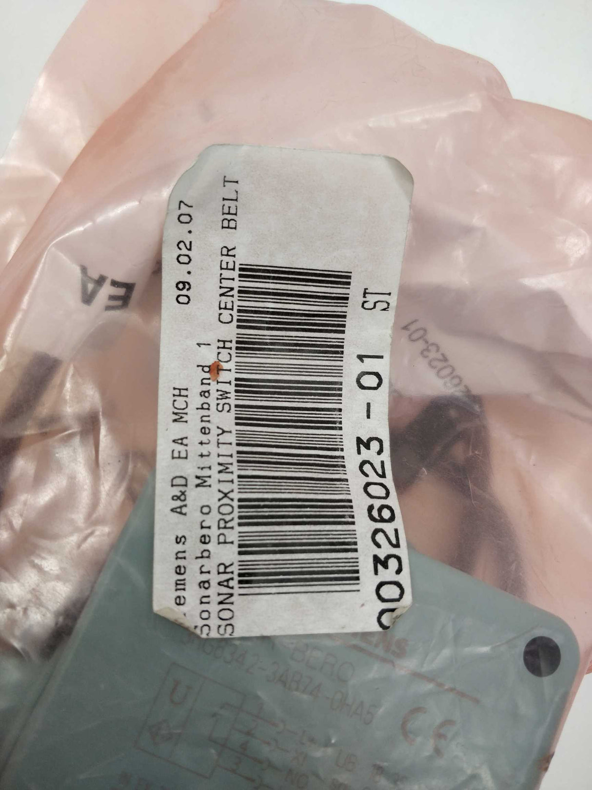 Siemens 3RG6342-3AB74-0HA5 SONAR BERO 00326023-01