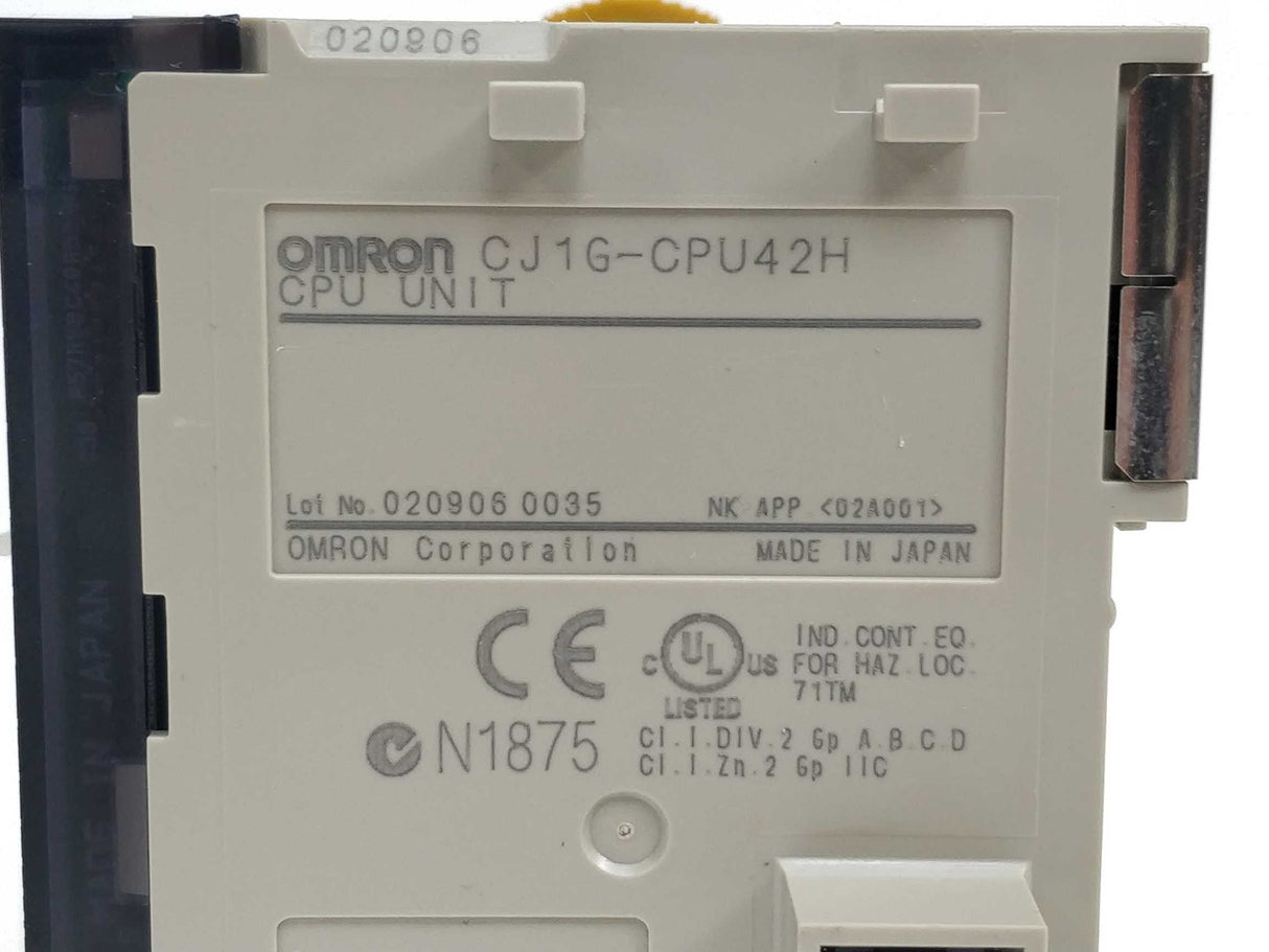 OMRON CJ1G-CPU42H CPU unit