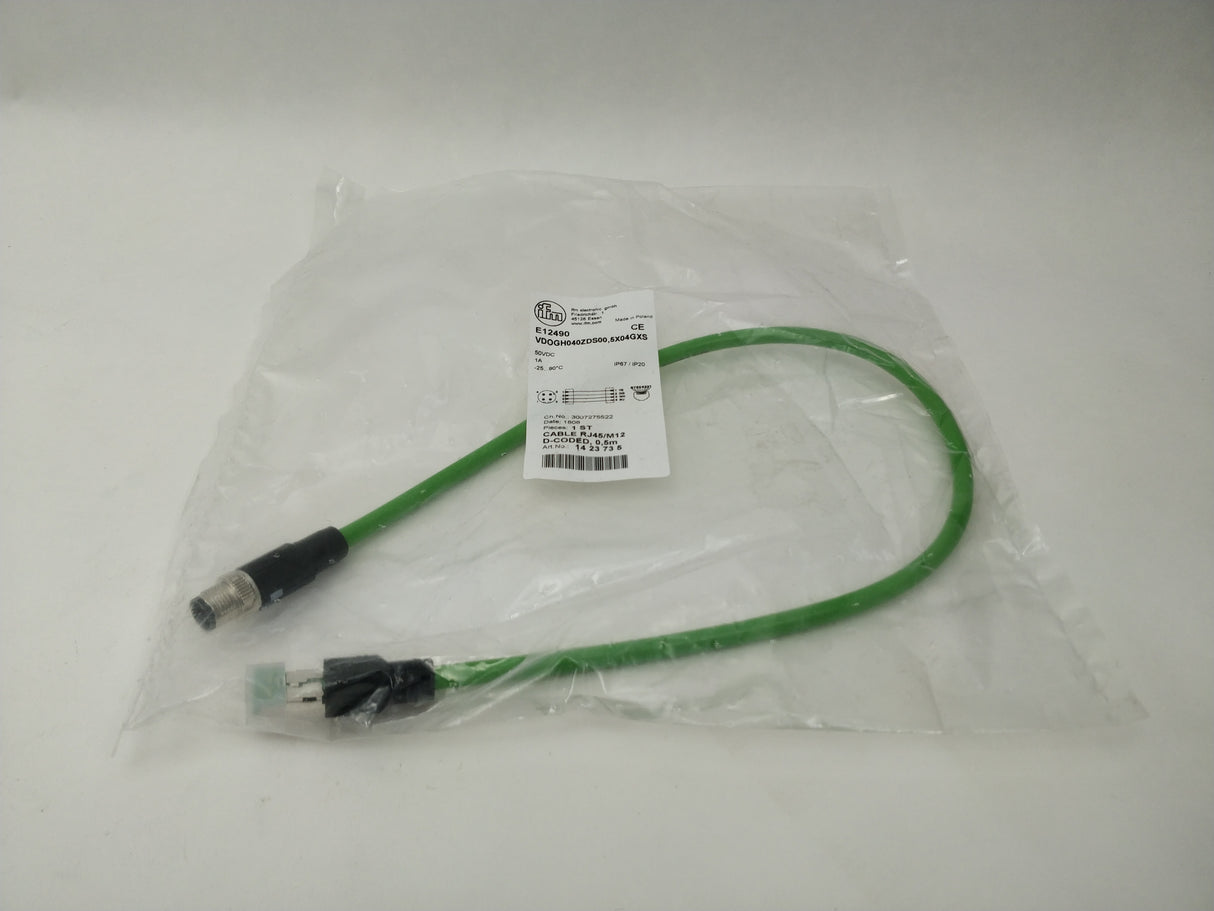 Ifm Electronic E12490 Ethernet connection cable