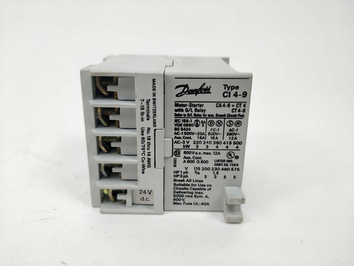 Danfoss 037H3146 - 02 Contactor CL 4-9 24VDC