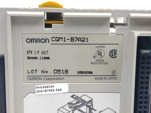 OMRON CQM1-B7A21 Programmable Controller 24VDC 110mA