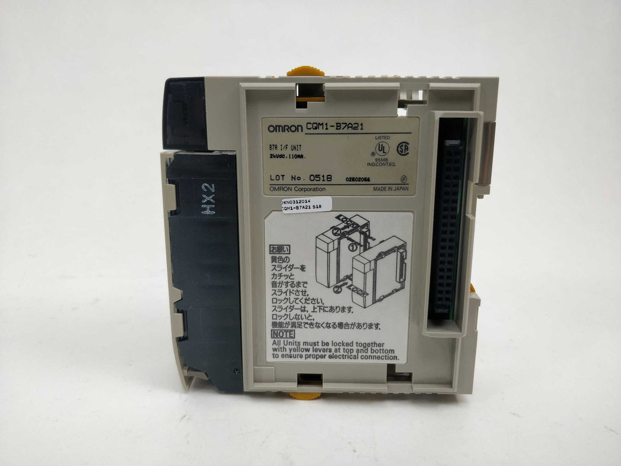 OMRON CQM1-B7A21 Programmable Controller 24VDC 110mA