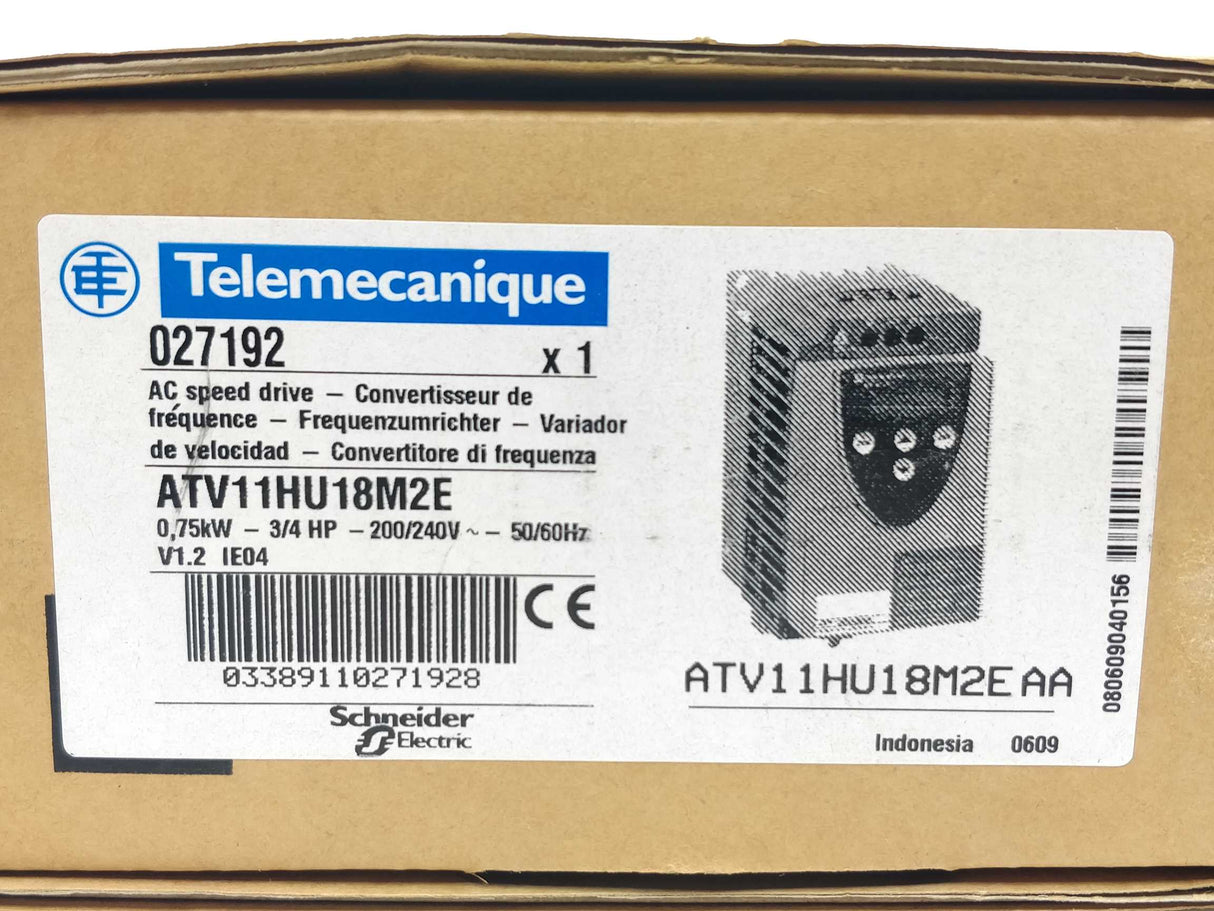 TELEMECANIQUE 027192 ATV11 variable speed drive ATV11HU18M2E 0,75kW