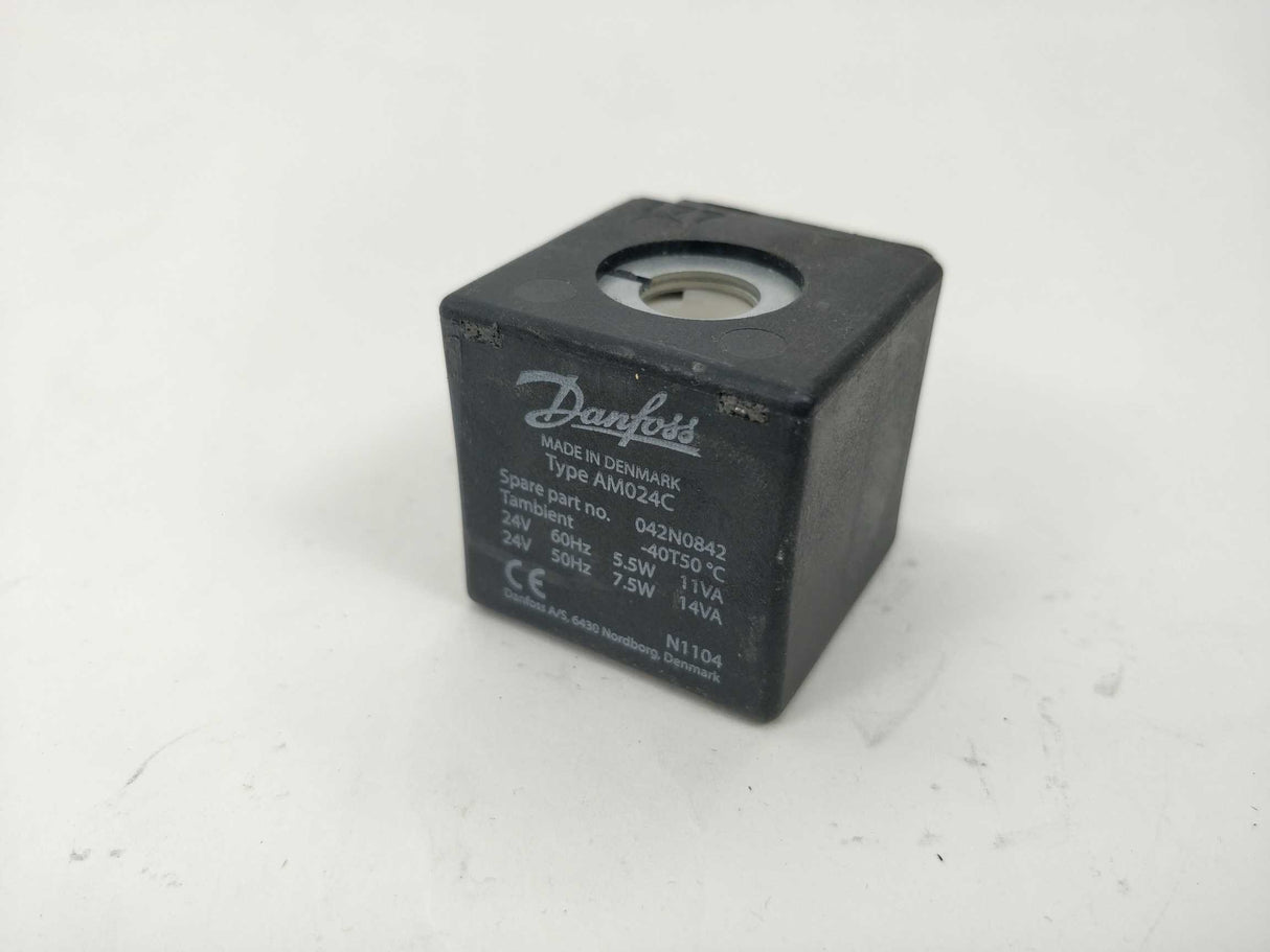 Danfoss 042N0842 AM024C Solenoid coil. 24VAC