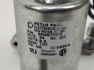 Peter Paul Electronics 23GG7XGV Valve 24V 9.5W Orifice 1/32