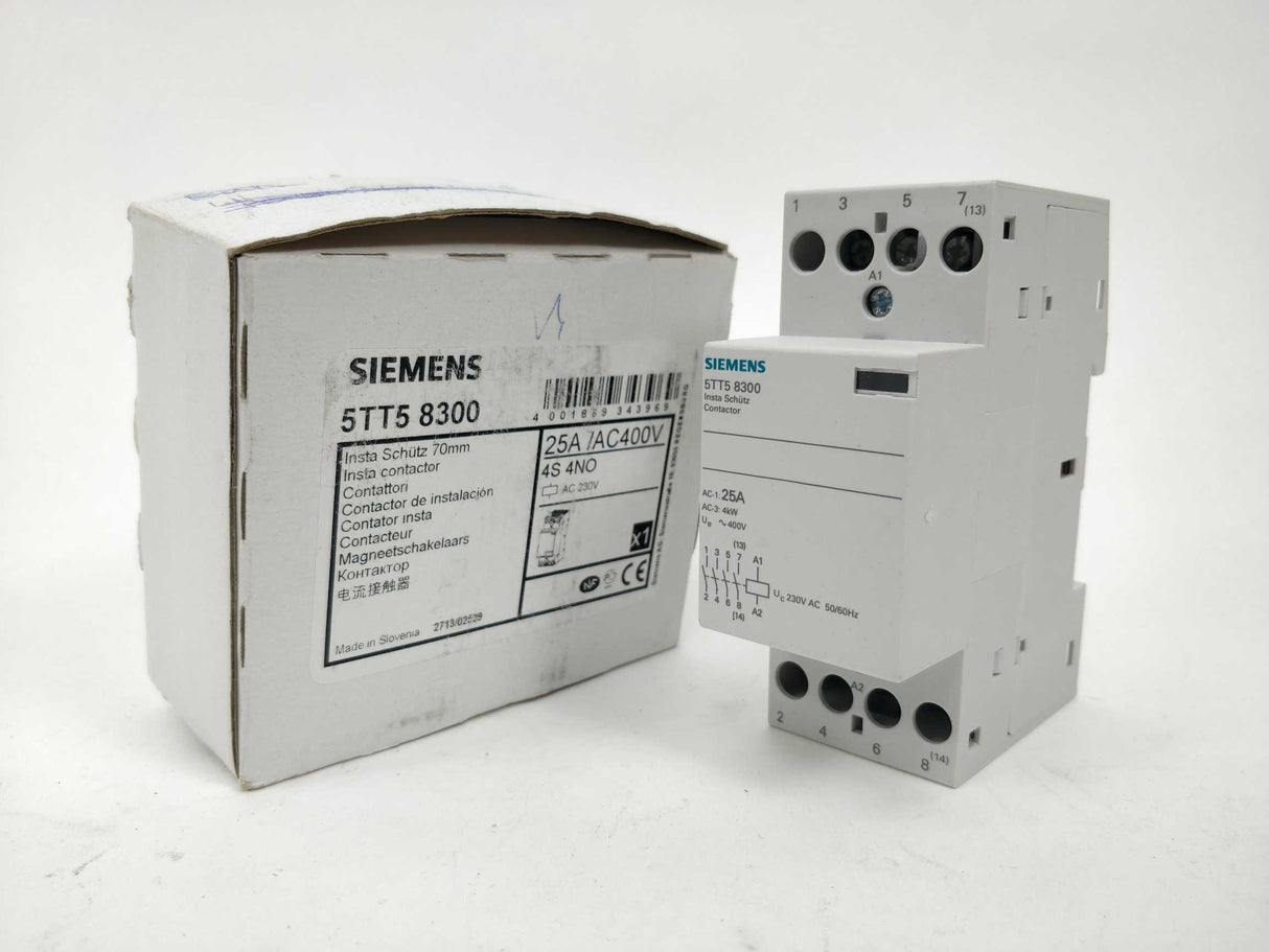 Siemens 5TT58300 INSTA Contactor 70mm 25A 400VAC