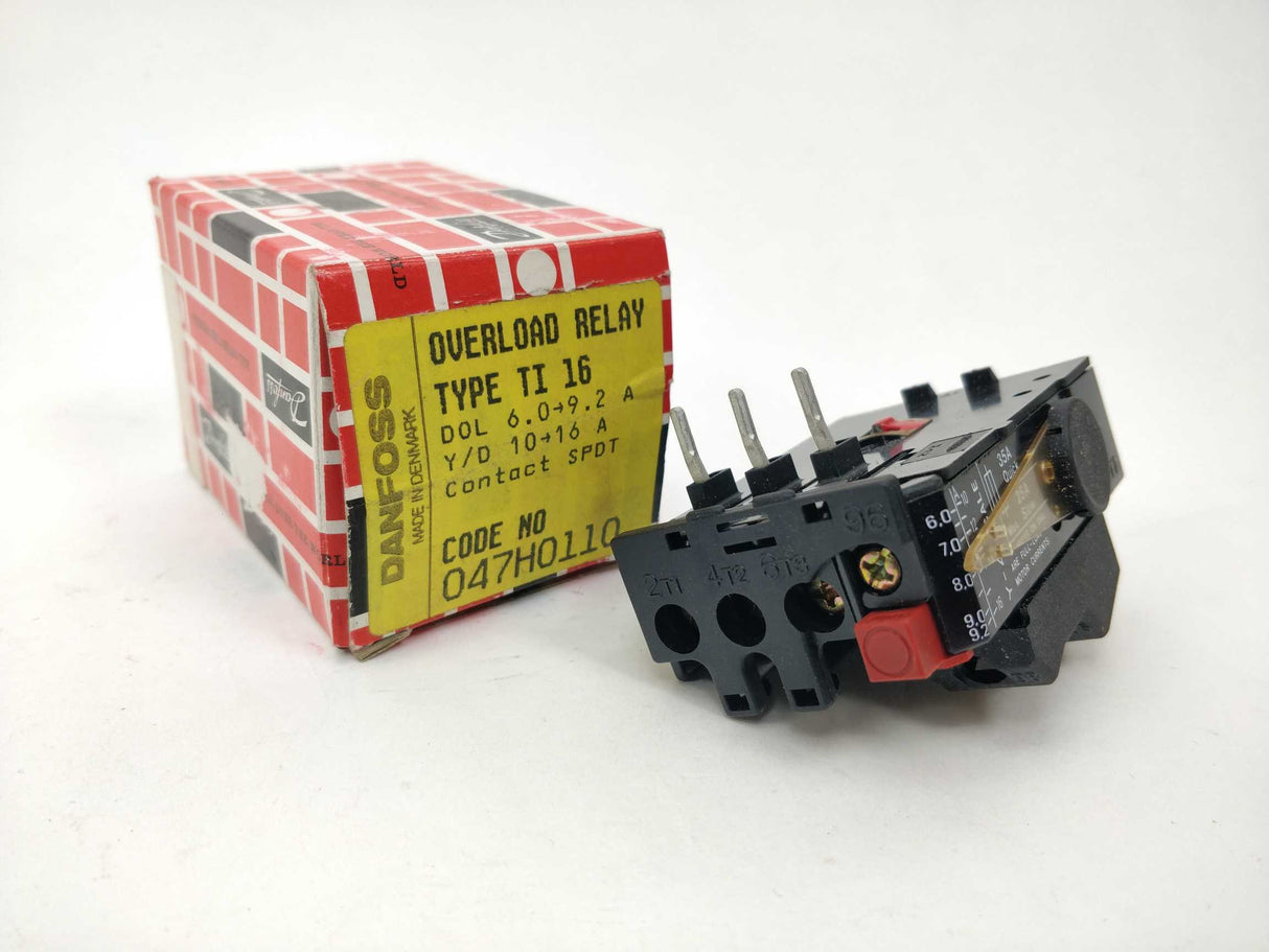 Danfoss 047H0110 Overload Relay TI 16 6,0-9,2A