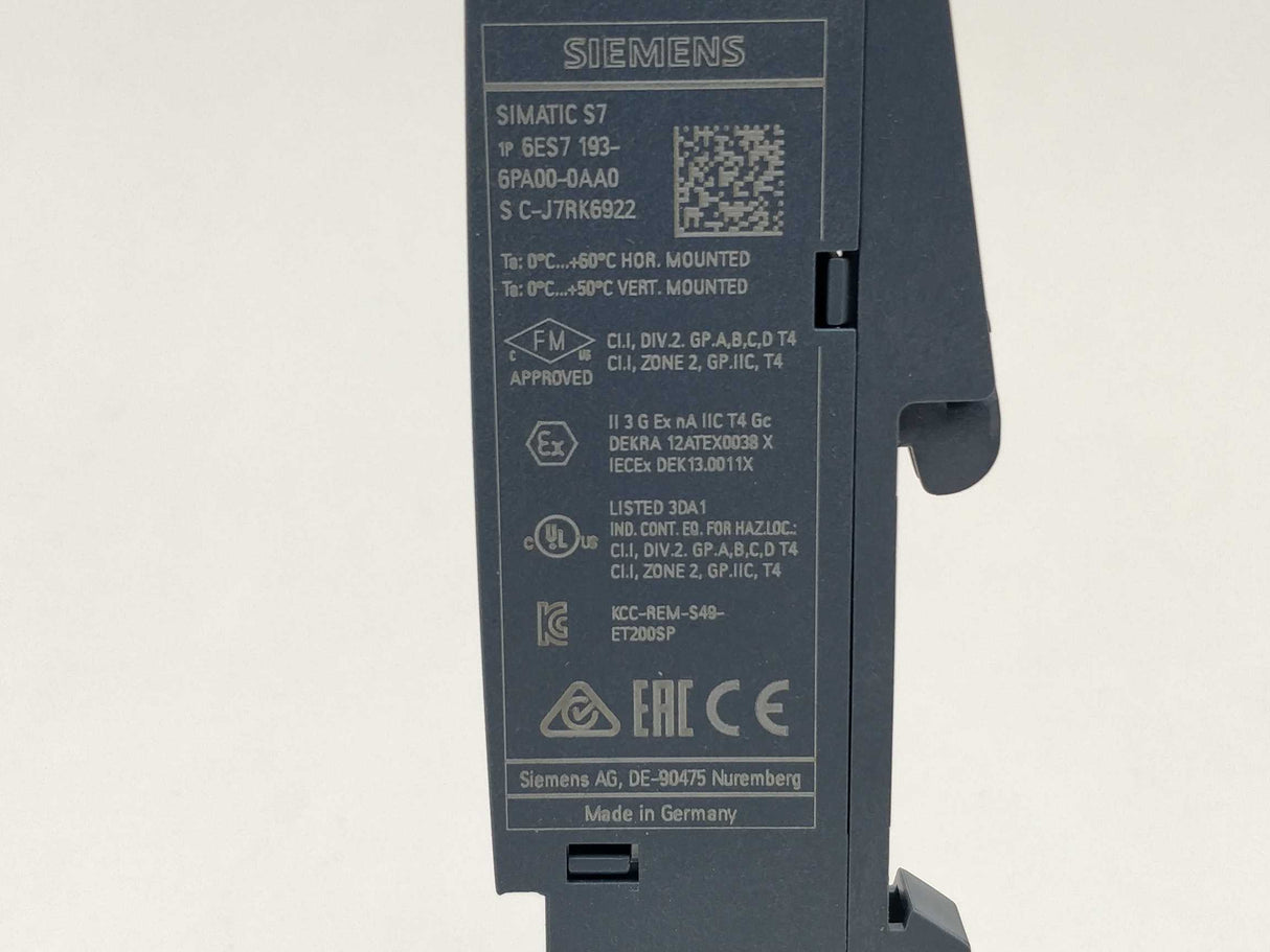 Siemens 6ES7193-6PA00-0AA0 SIMATIC ET 200 SP Server module